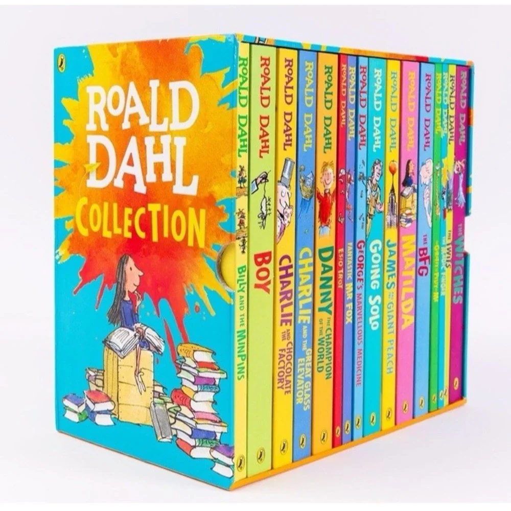 16 Book Boxset Roald Dahl Charlie & The Chocolate Factory Great Glass‎ Elevator
